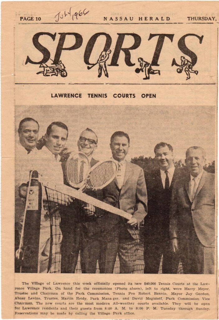 Robert Benvin: Lawrence New York Tennis 1966